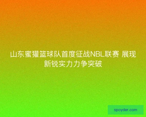 山东蜜獾篮球队首度征战NBL联赛 展现新锐实力力争突破